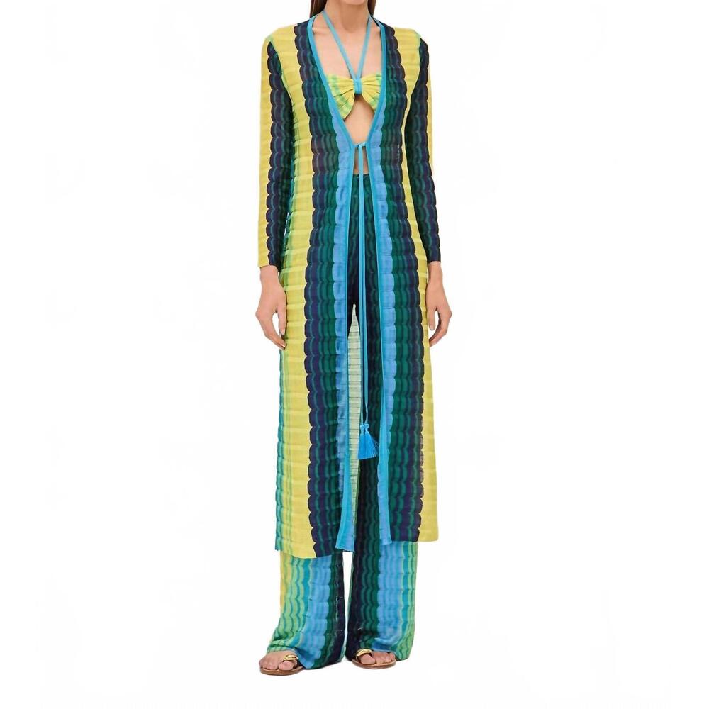 NEW ALEXIS retti robe in blue multi